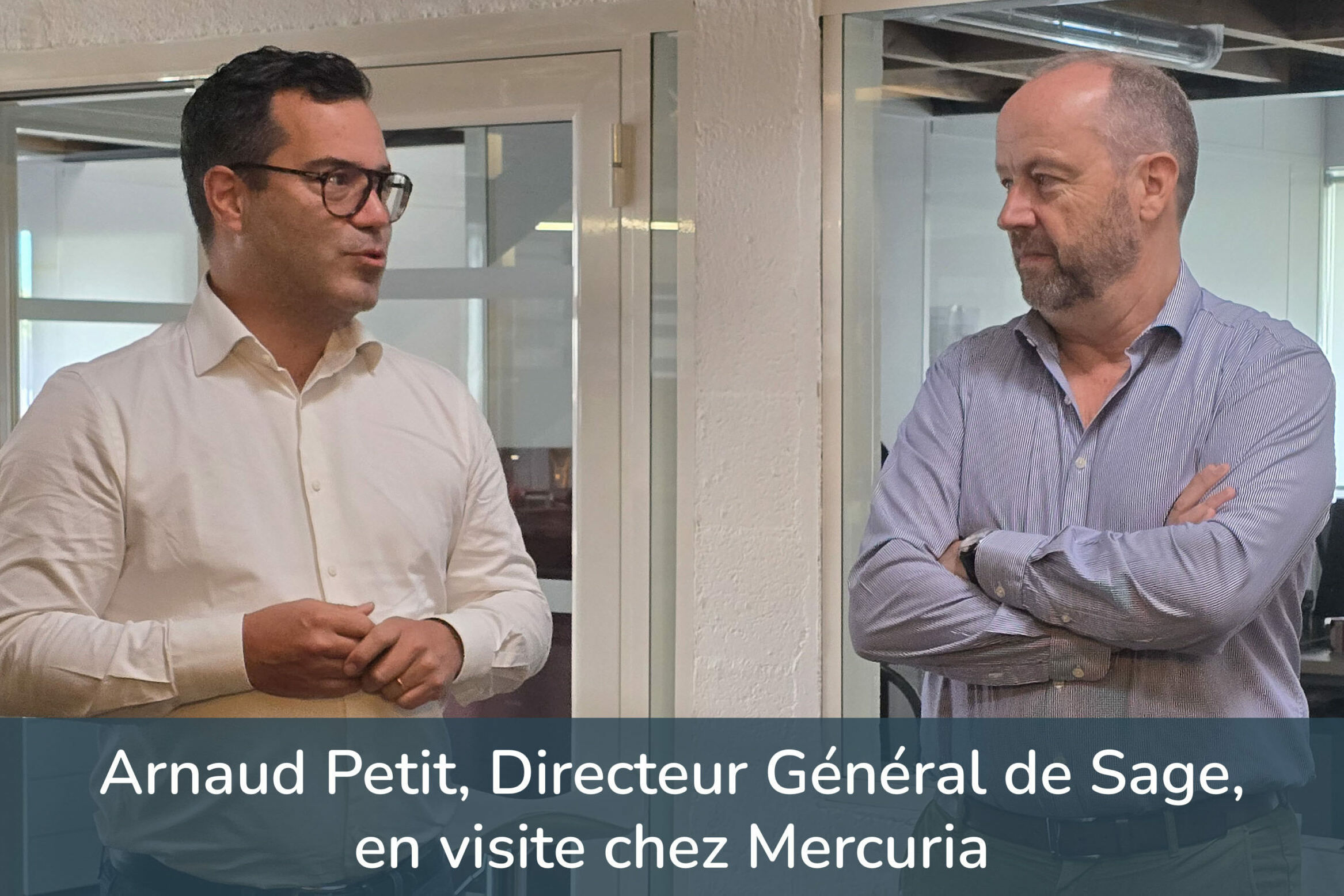 Arnaud Petit en visite au siège de Mercuria_Directeur Général Sage
