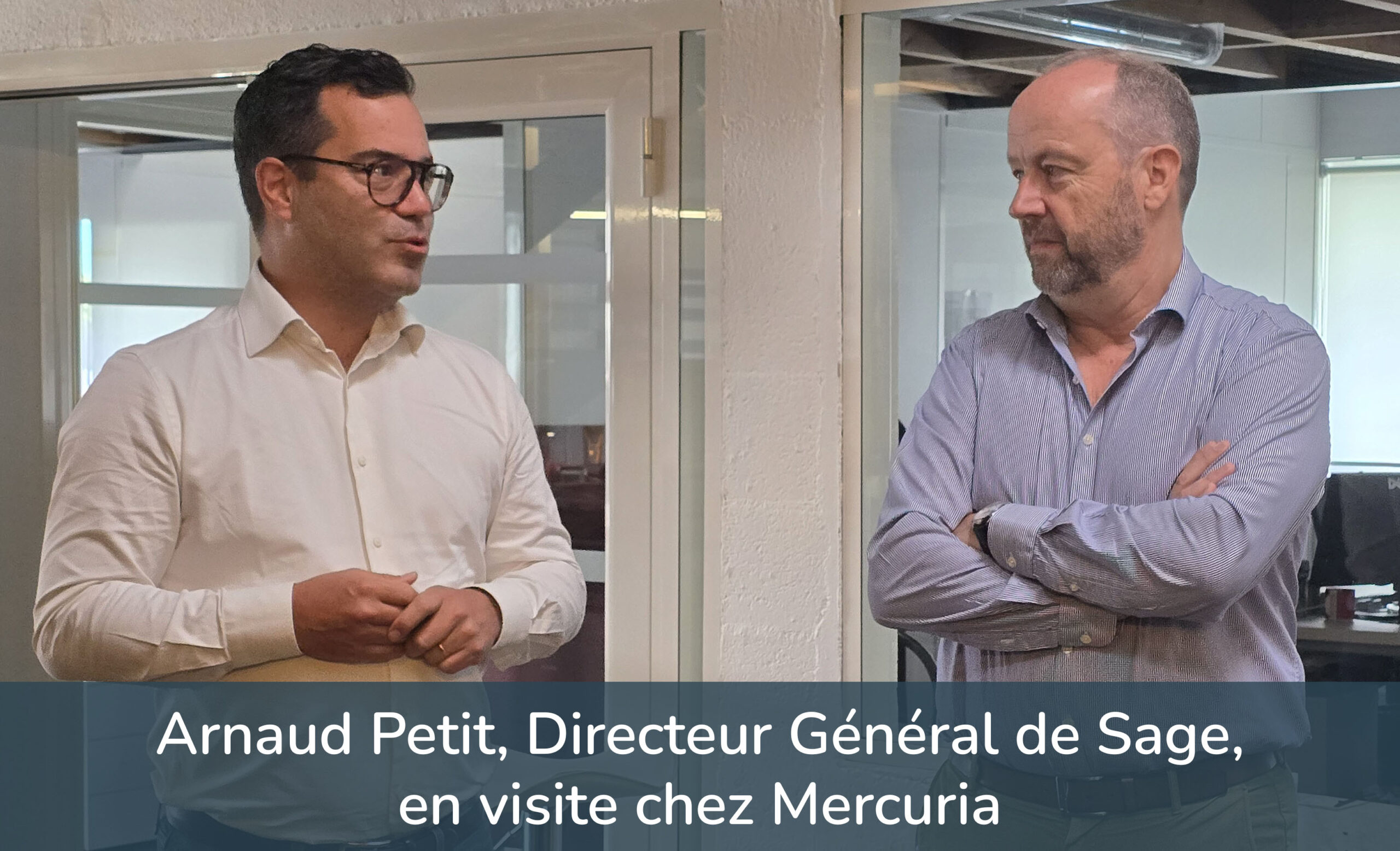 Arnaud Petit en visite au siège de Mercuria_Directeur Général Sage
