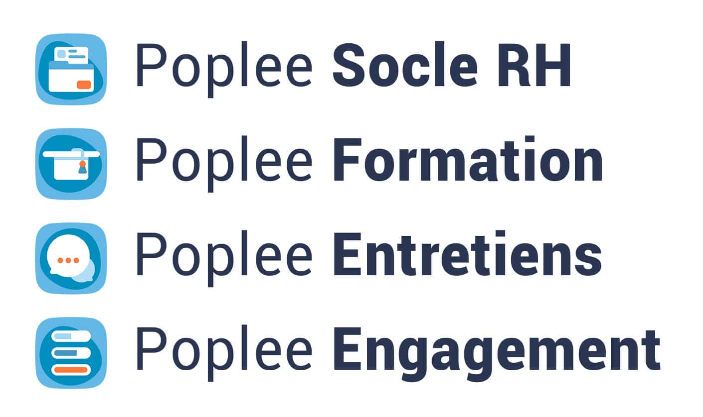 Logo Gamme Poplee Lucca_Poplee Engagement - Socle RH - Entretiens - Formation