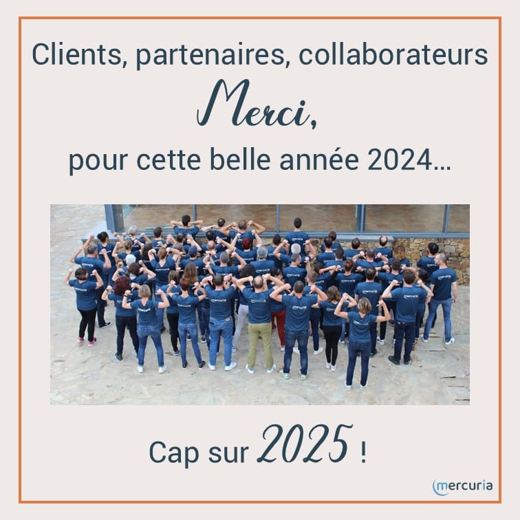 Rétrospective 2024 - Cap sur 2025 - Evènementiel - RSe - marque employeur - clients - Mercuria - Merci - 25 ans